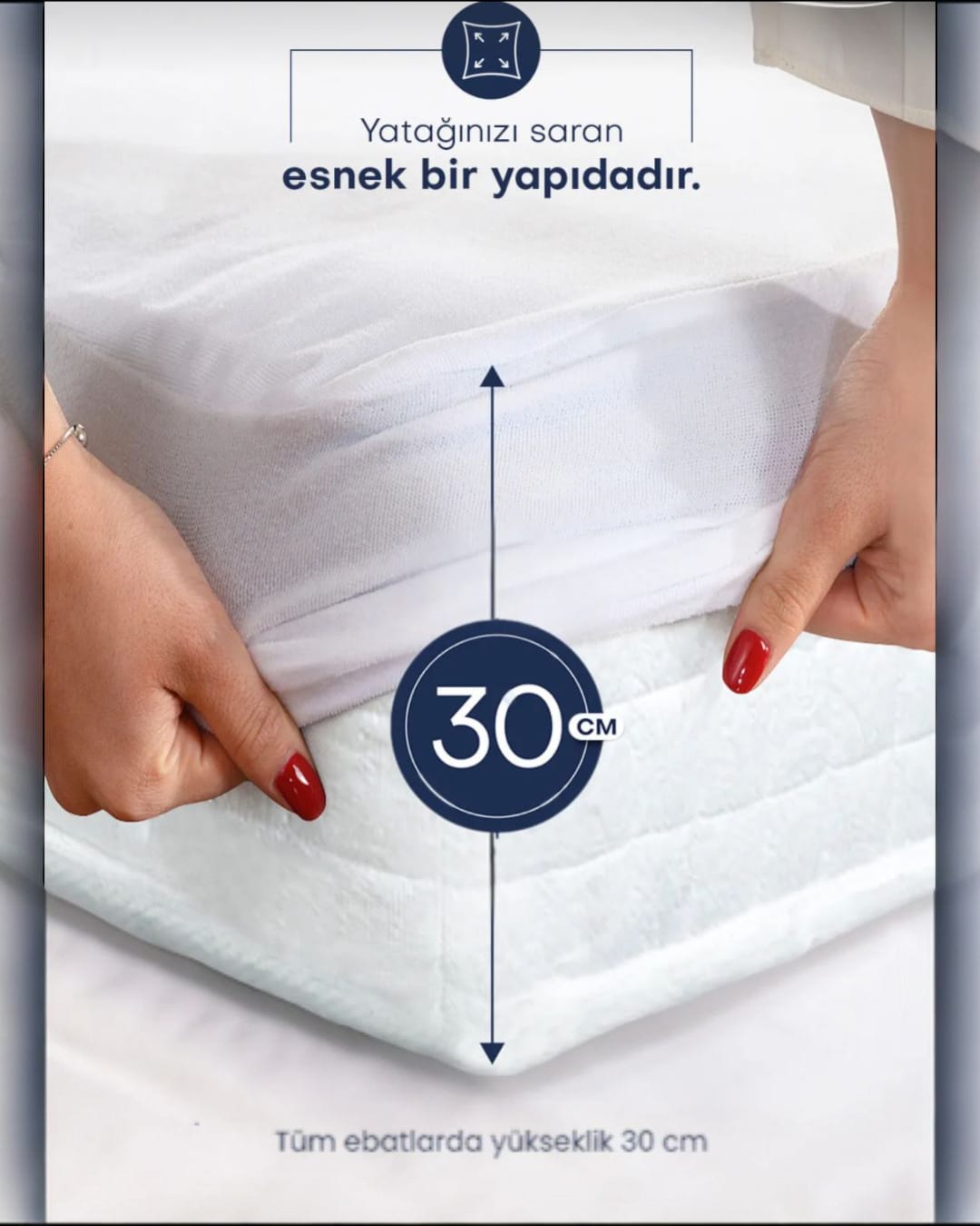 SIVI GEÇİRMEZ ALEZ GERÇEK % 100 KORUMA TEK KİŞİLİK 100 X 200 + 30 CM